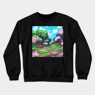 Anime Style Landscape Crewneck Sweatshirt